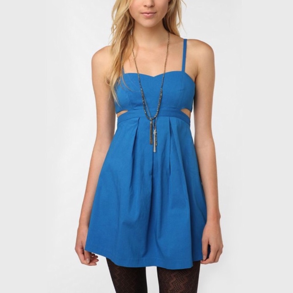 Urban Outfitters Sparkle & Fade Cutout Dress XS